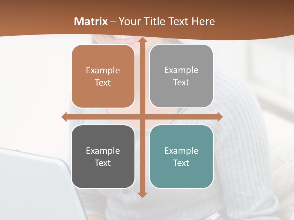 Cute Happy Baby Boy Smiling On Green Background PowerPoint Template