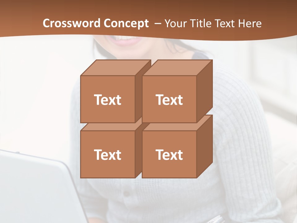 Cute Happy Baby Boy Smiling On Green Background PowerPoint Template