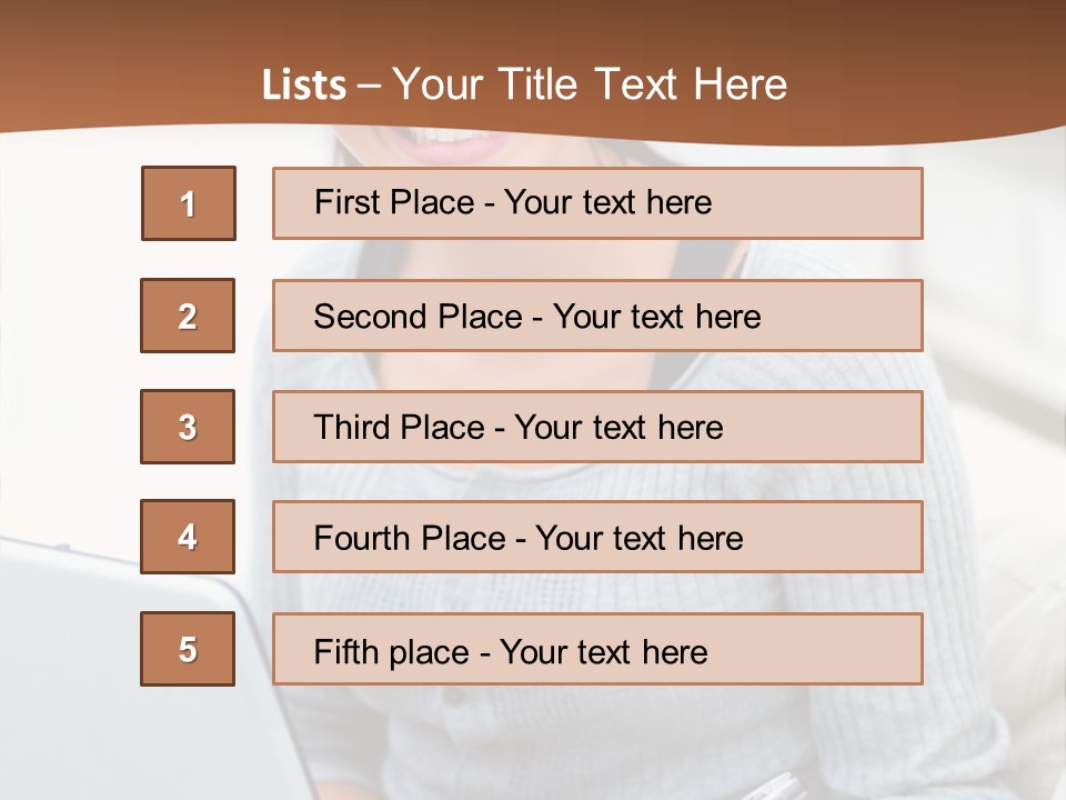 Cute Happy Baby Boy Smiling On Green Background PowerPoint Template