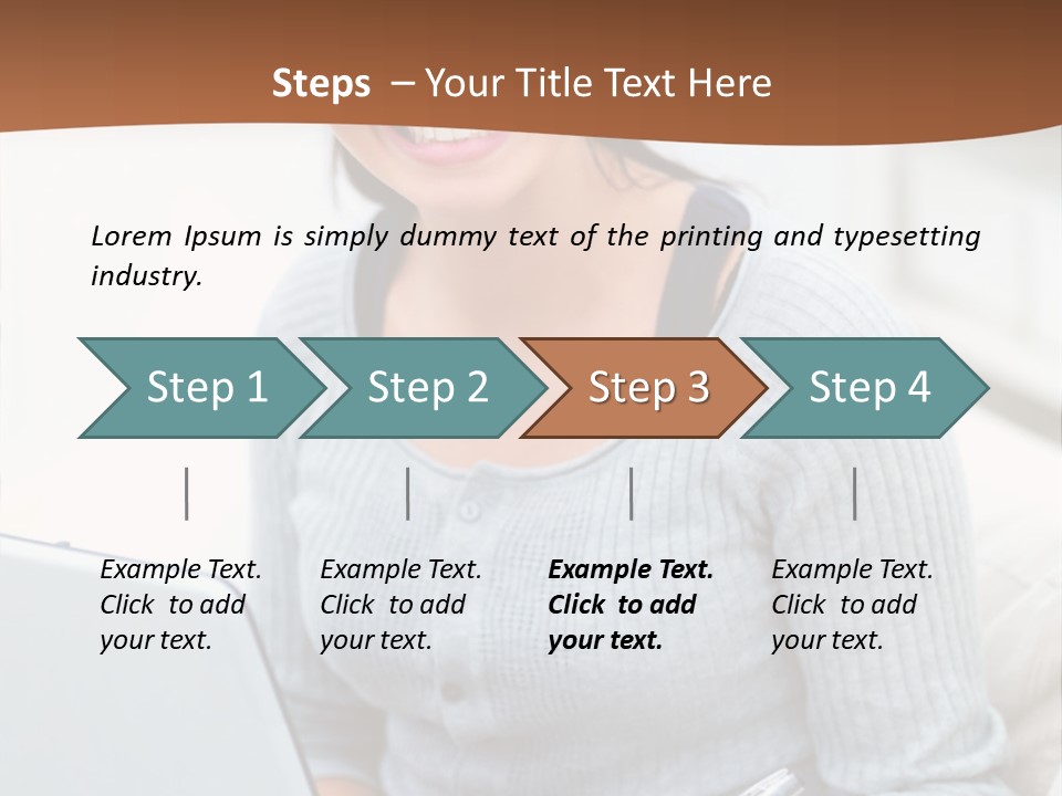 Cute Happy Baby Boy Smiling On Green Background PowerPoint Template