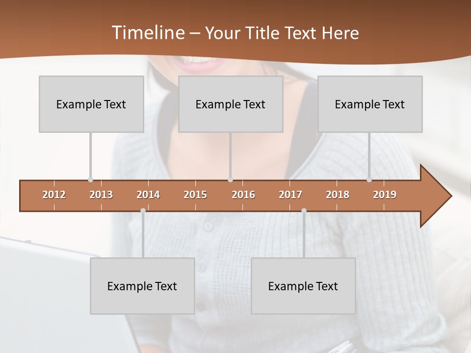 Cute Happy Baby Boy Smiling On Green Background PowerPoint Template