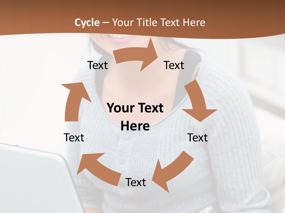 Cute Happy Baby Boy Smiling On Green Background PowerPoint Template