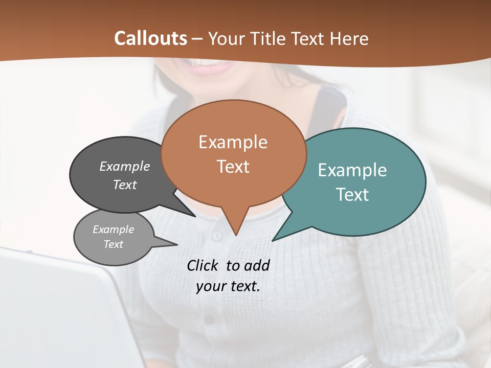 Cute Happy Baby Boy Smiling On Green Background PowerPoint Template