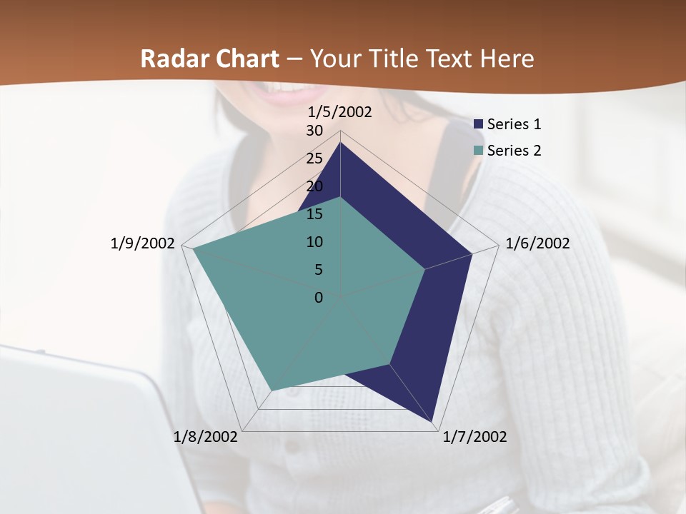 Cute Happy Baby Boy Smiling On Green Background PowerPoint Template