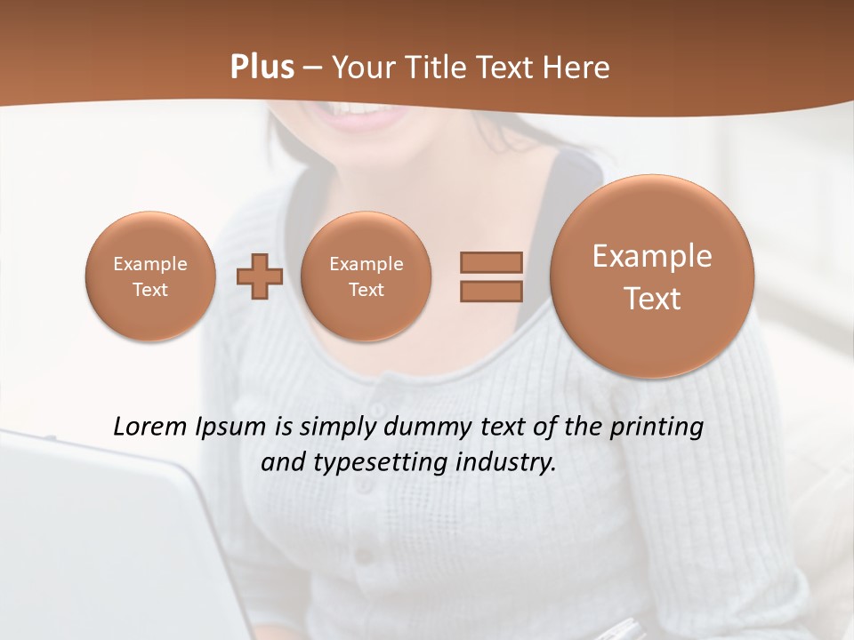 Cute Happy Baby Boy Smiling On Green Background PowerPoint Template
