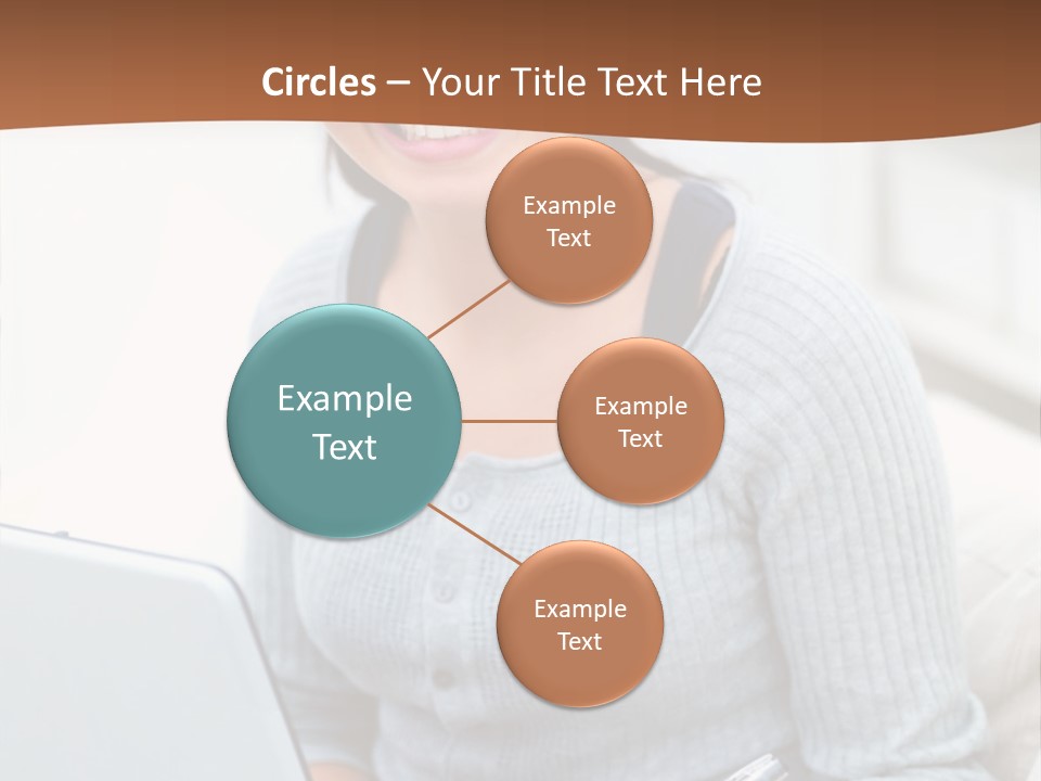 Cute Happy Baby Boy Smiling On Green Background PowerPoint Template