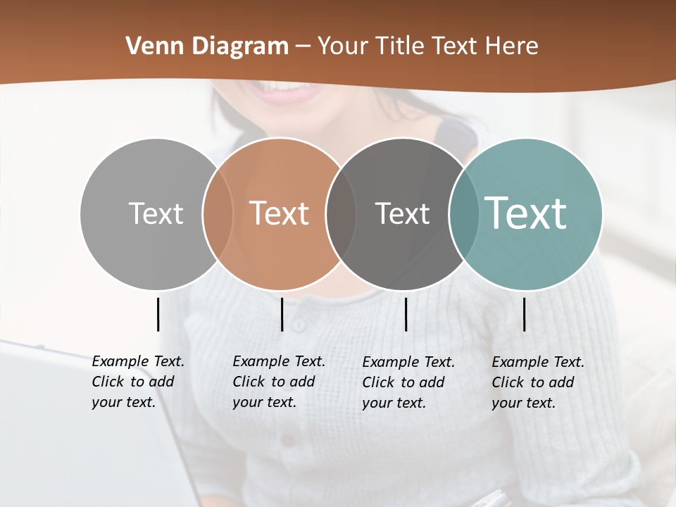 Cute Happy Baby Boy Smiling On Green Background PowerPoint Template
