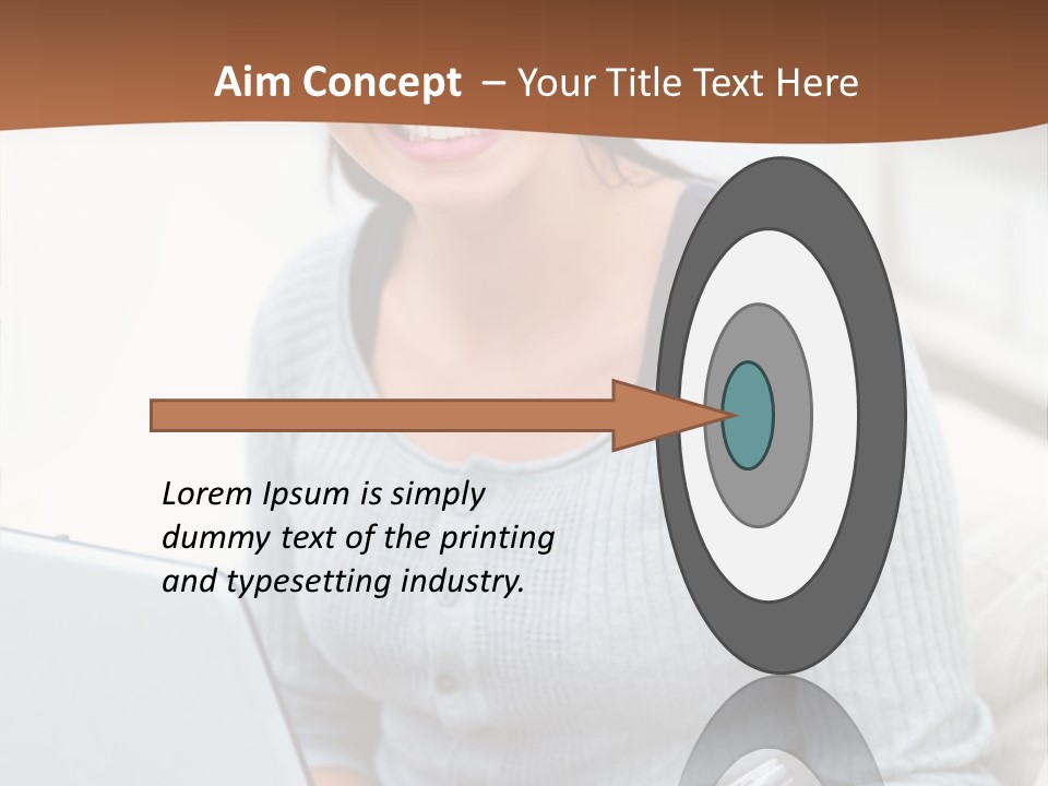 Cute Happy Baby Boy Smiling On Green Background PowerPoint Template