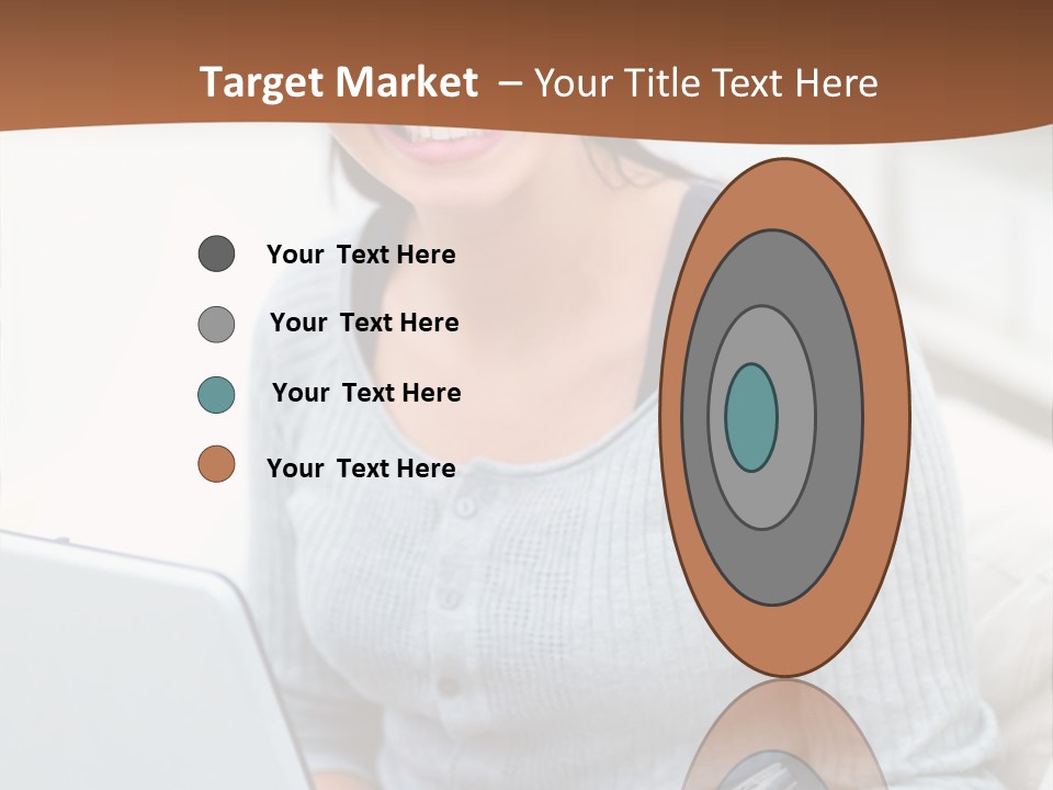 Cute Happy Baby Boy Smiling On Green Background PowerPoint Template