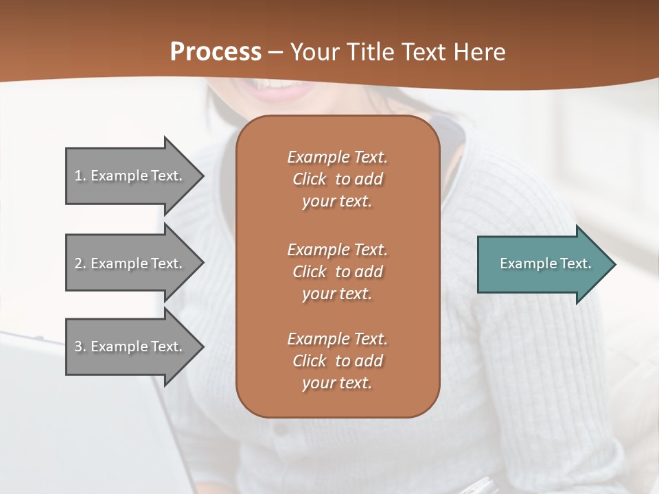 Cute Happy Baby Boy Smiling On Green Background PowerPoint Template