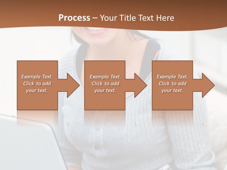 Cute Happy Baby Boy Smiling On Green Background PowerPoint Template