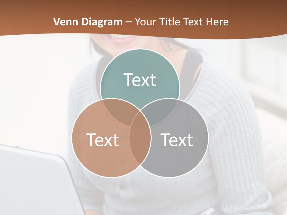 Cute Happy Baby Boy Smiling On Green Background PowerPoint Template