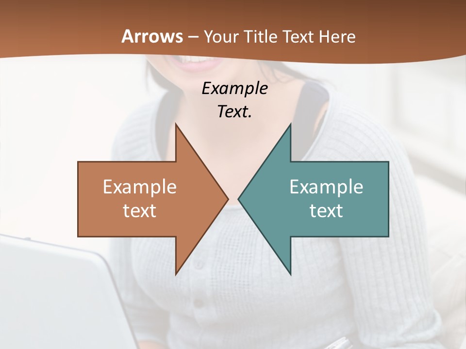 Cute Happy Baby Boy Smiling On Green Background PowerPoint Template