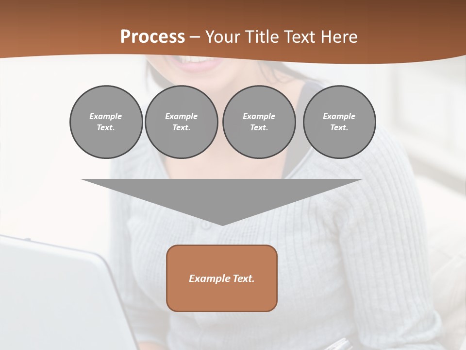 Cute Happy Baby Boy Smiling On Green Background PowerPoint Template