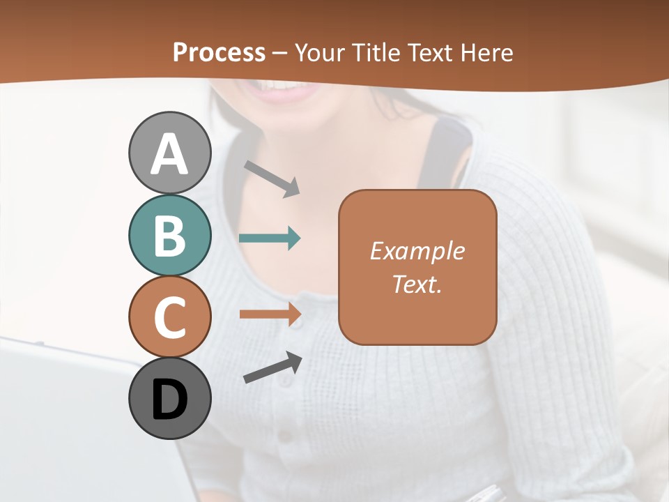 Cute Happy Baby Boy Smiling On Green Background PowerPoint Template