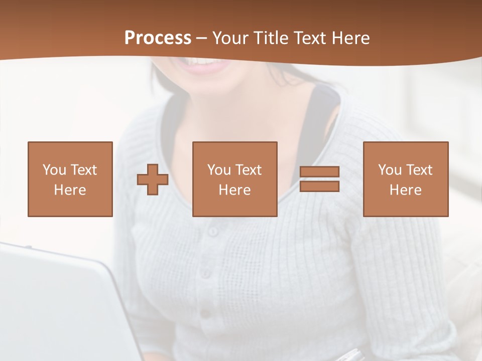Cute Happy Baby Boy Smiling On Green Background PowerPoint Template