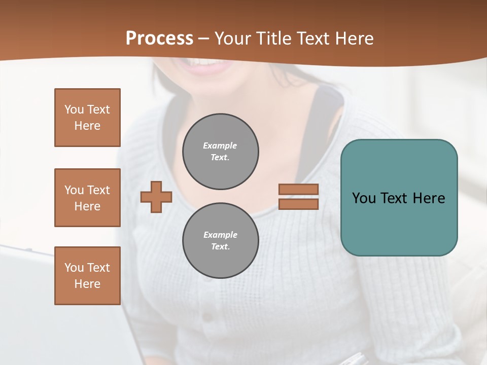Cute Happy Baby Boy Smiling On Green Background PowerPoint Template