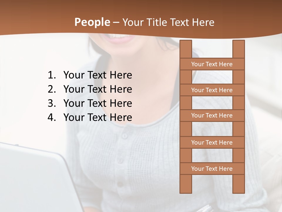 Cute Happy Baby Boy Smiling On Green Background PowerPoint Template