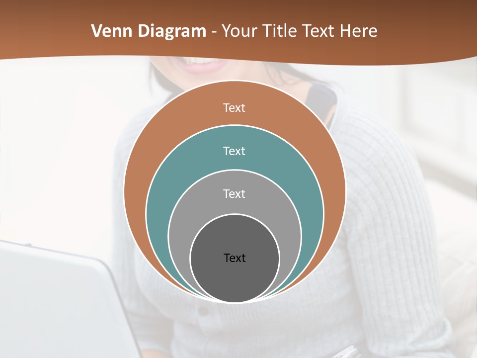 Cute Happy Baby Boy Smiling On Green Background PowerPoint Template