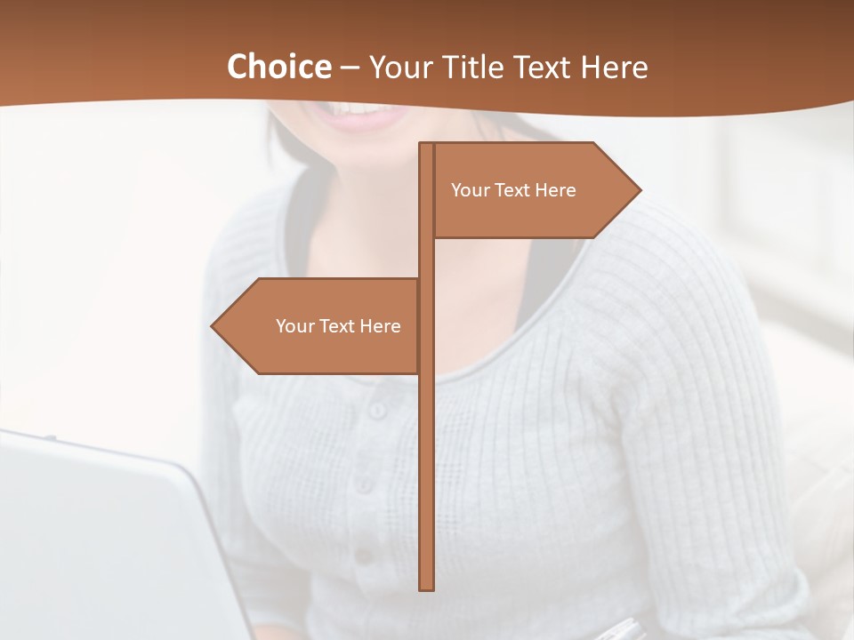 Cute Happy Baby Boy Smiling On Green Background PowerPoint Template