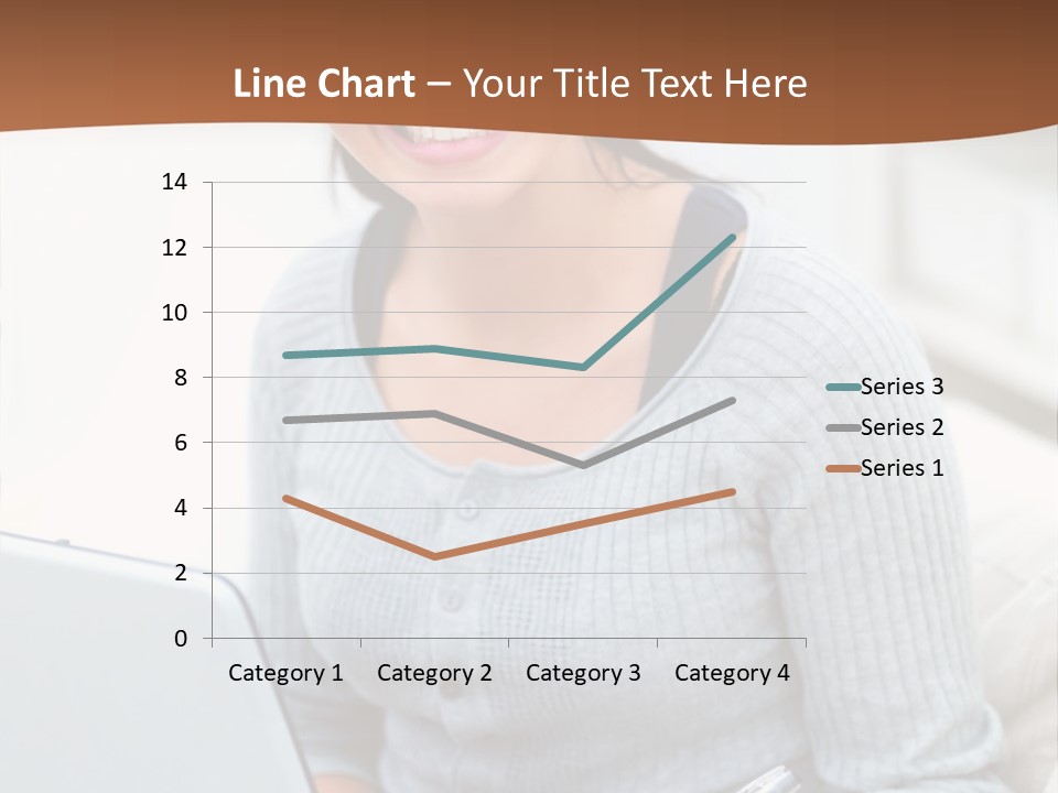 Cute Happy Baby Boy Smiling On Green Background PowerPoint Template