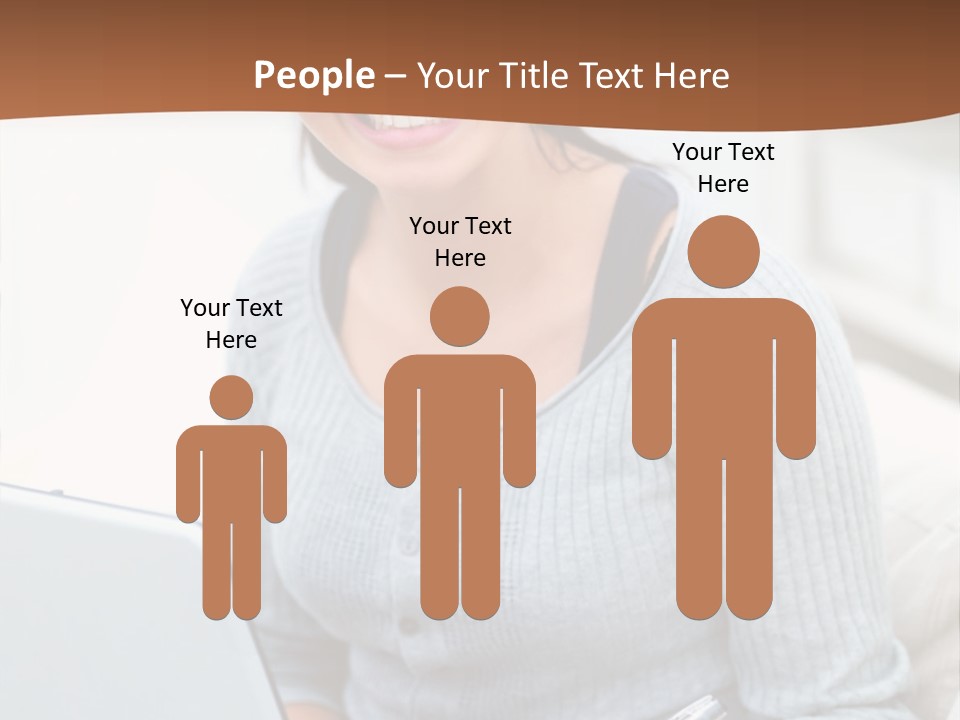 Cute Happy Baby Boy Smiling On Green Background PowerPoint Template