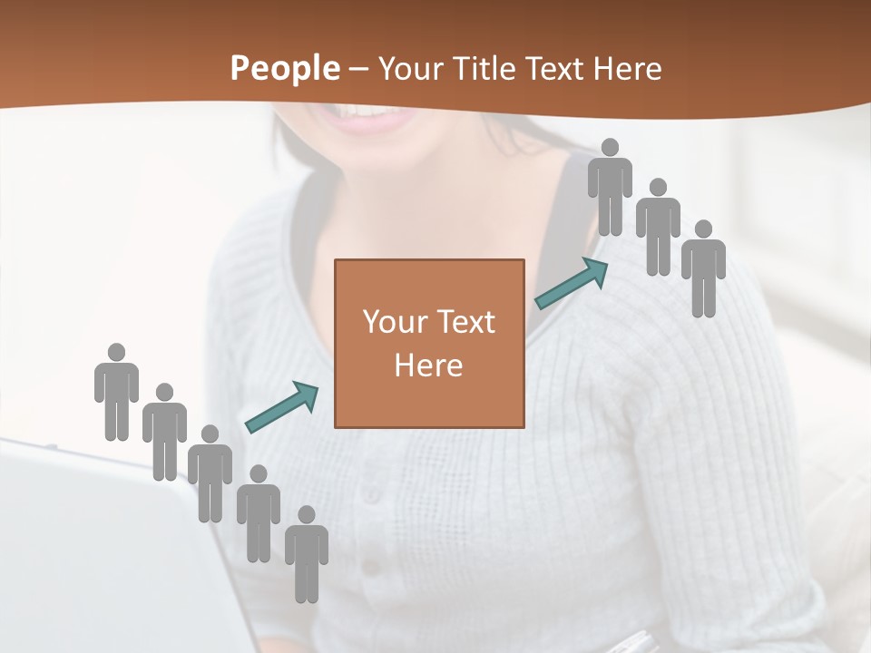 Cute Happy Baby Boy Smiling On Green Background PowerPoint Template