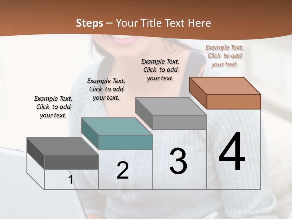 Cute Happy Baby Boy Smiling On Green Background PowerPoint Template