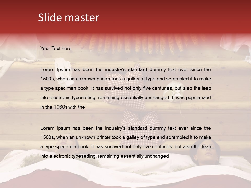 Two Women In A Hay Bath PowerPoint Template