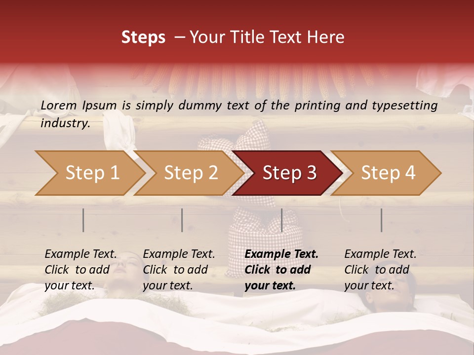 Two Women In A Hay Bath PowerPoint Template