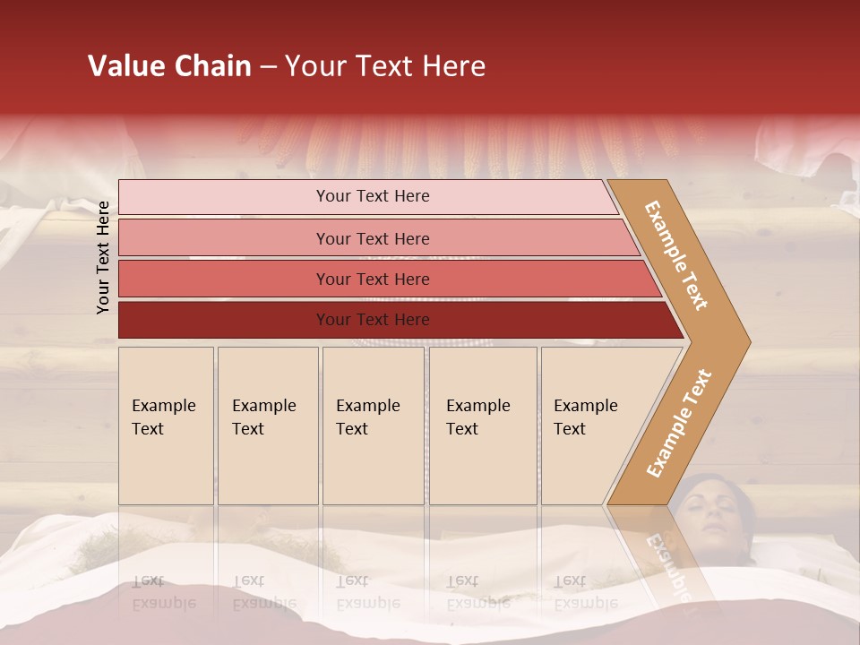 Two Women In A Hay Bath PowerPoint Template