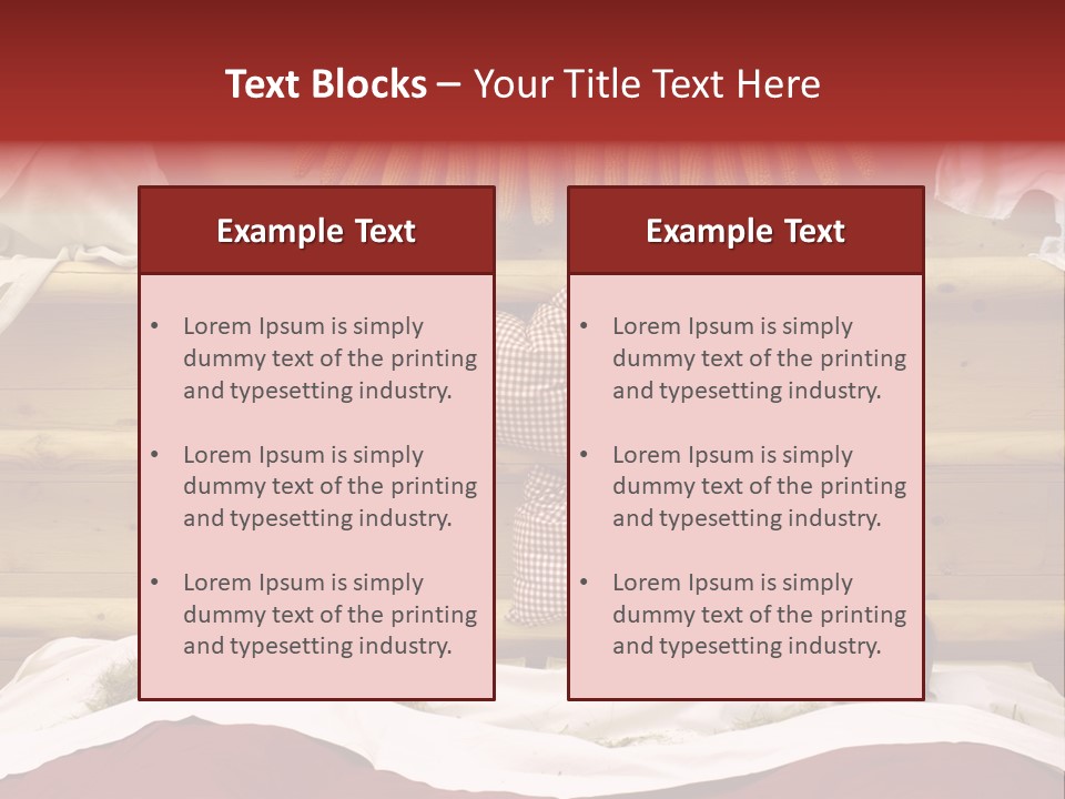 Two Women In A Hay Bath PowerPoint Template