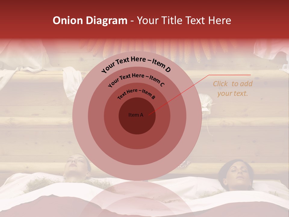 Two Women In A Hay Bath PowerPoint Template