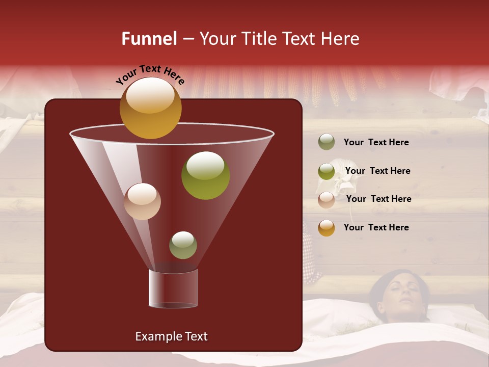 Two Women In A Hay Bath PowerPoint Template