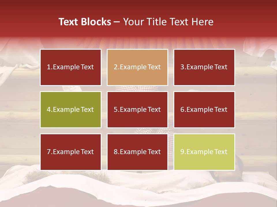 Two Women In A Hay Bath PowerPoint Template