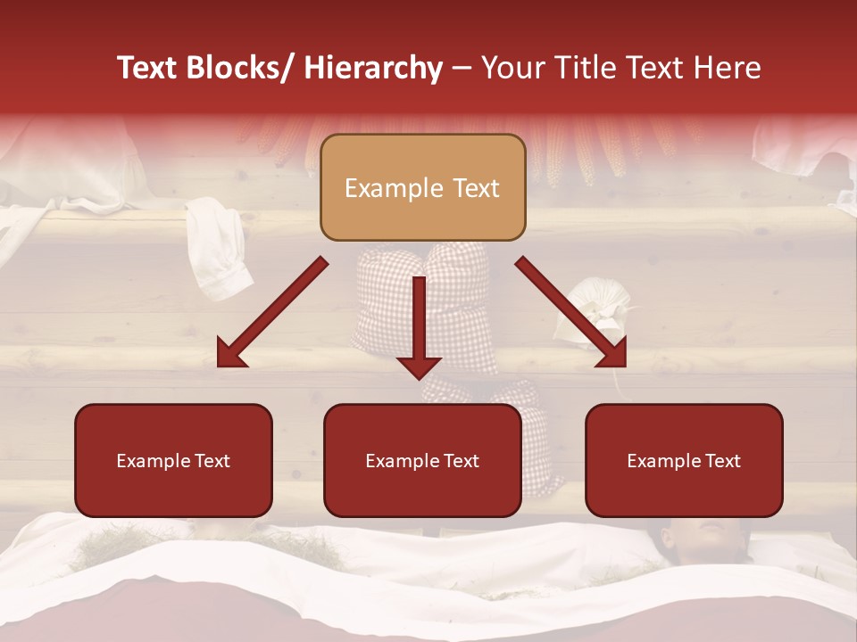 Two Women In A Hay Bath PowerPoint Template