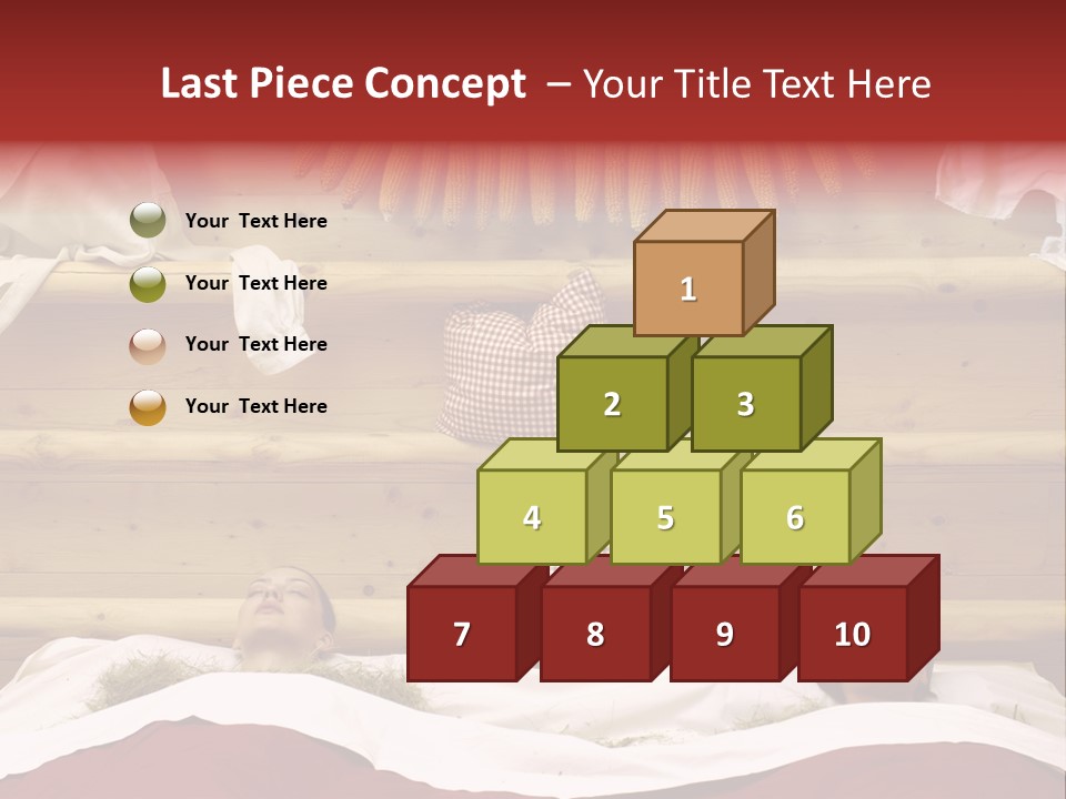 Two Women In A Hay Bath PowerPoint Template