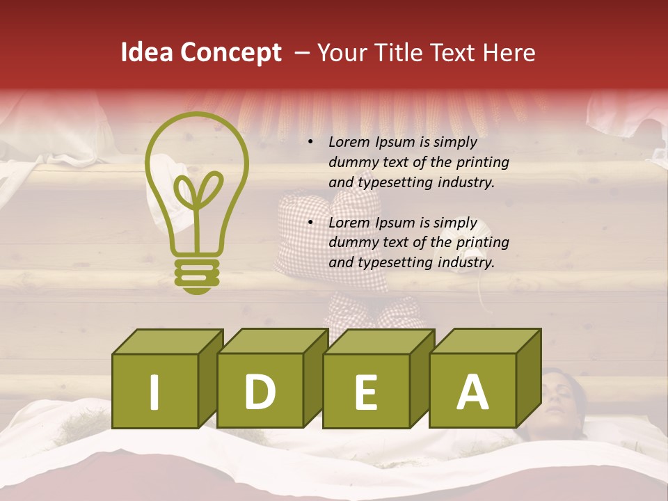 Two Women In A Hay Bath PowerPoint Template