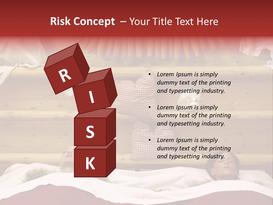 Two Women In A Hay Bath PowerPoint Template