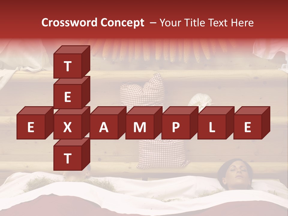 Two Women In A Hay Bath PowerPoint Template