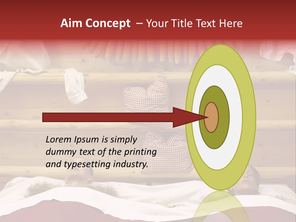 Two Women In A Hay Bath PowerPoint Template