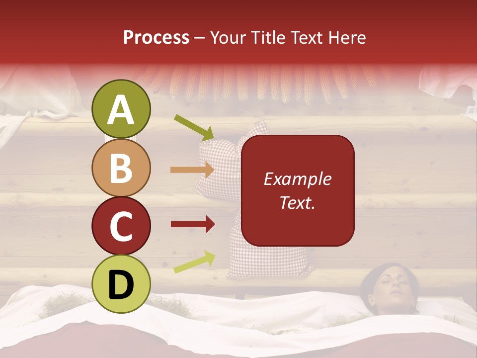 Two Women In A Hay Bath PowerPoint Template