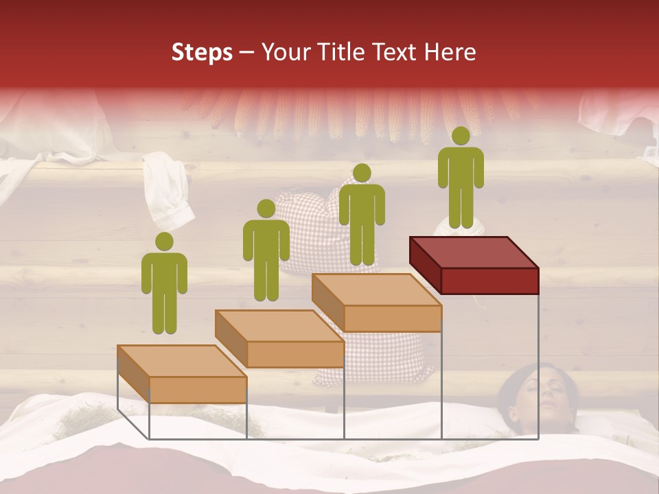 Two Women In A Hay Bath PowerPoint Template