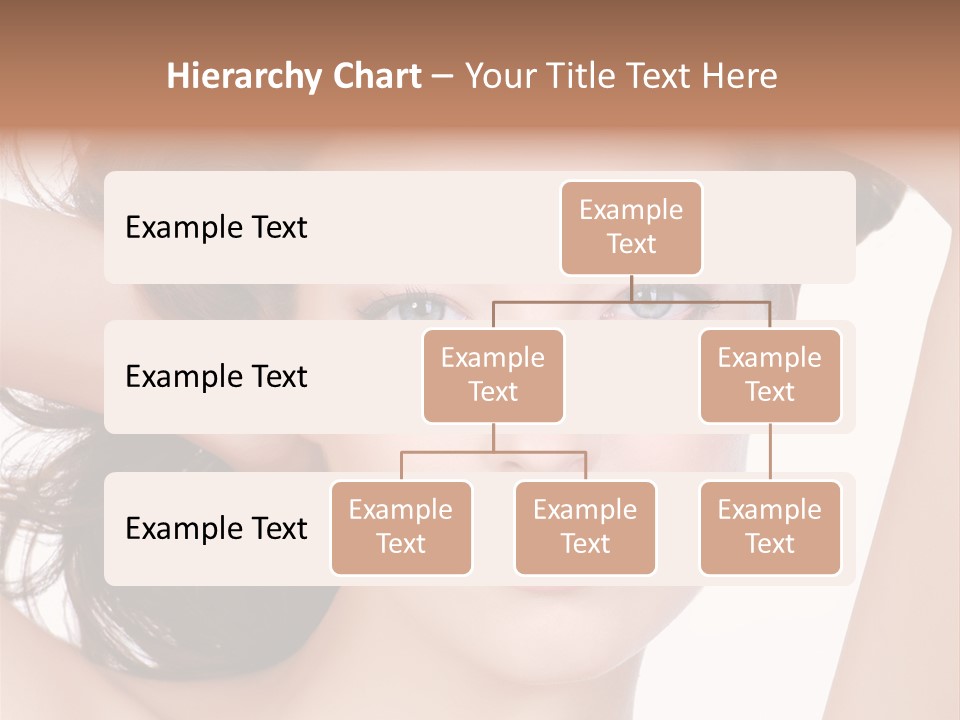 Portrait Of Beautiful Young Woman With Clean Skin Looking At Camera PowerPoint Template