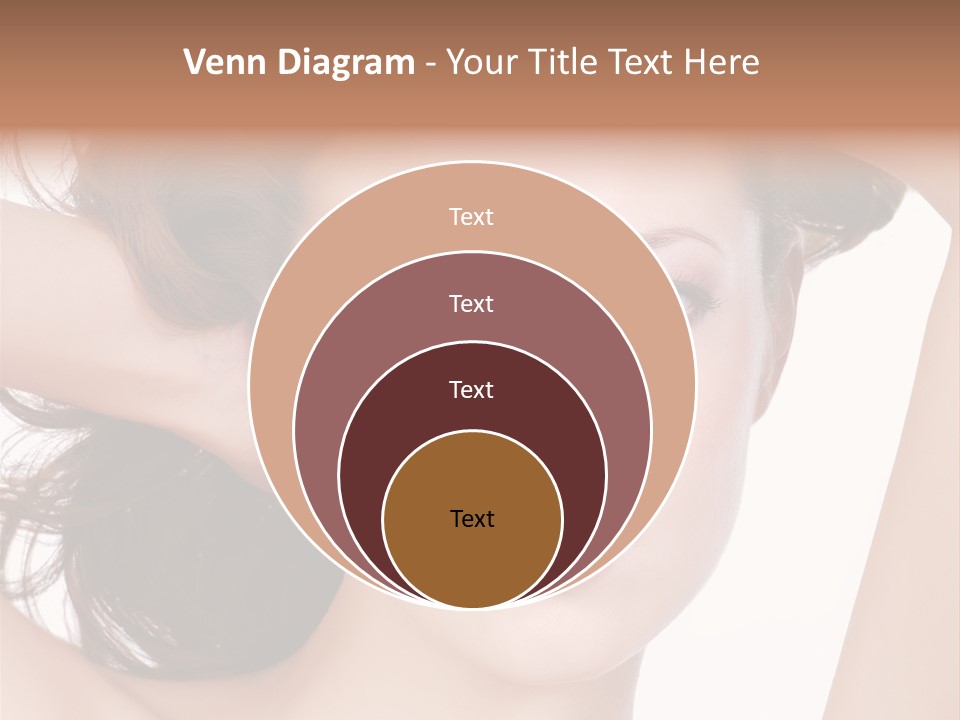 Portrait Of Beautiful Young Woman With Clean Skin Looking At Camera PowerPoint Template