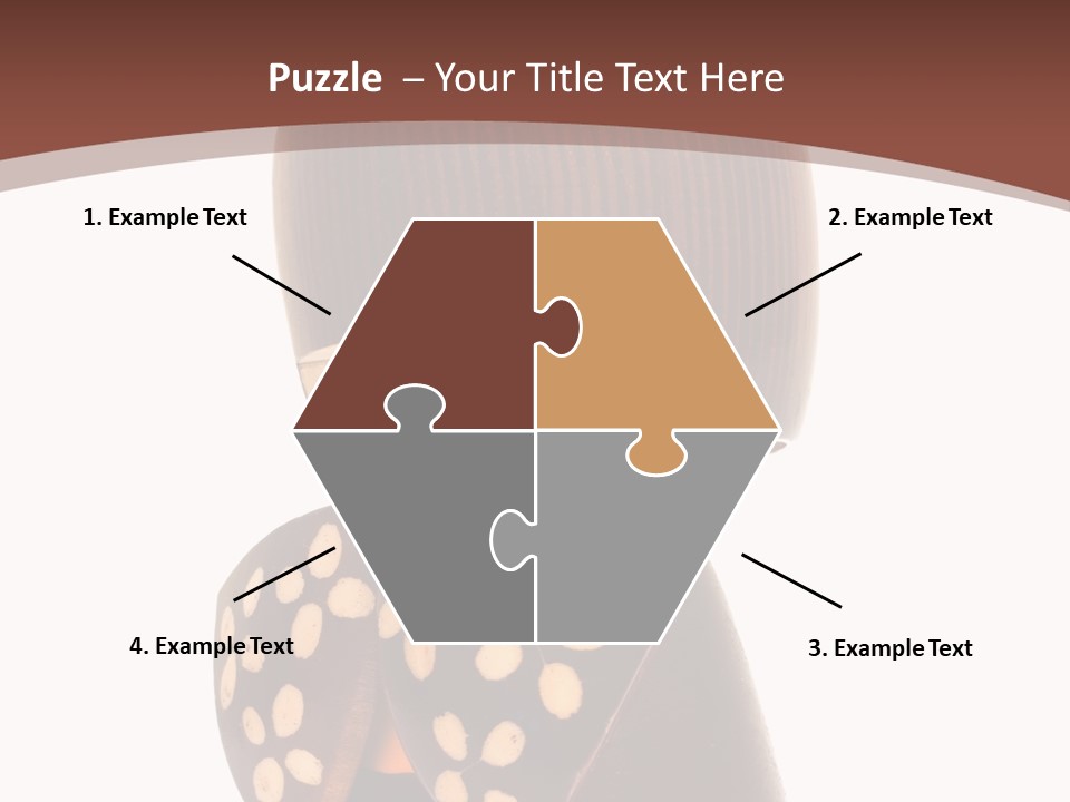 Kokeshi Japanese Doll Isolated On White. PowerPoint Template