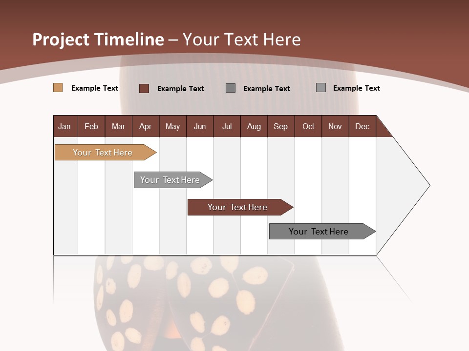 Kokeshi Japanese Doll Isolated On White. PowerPoint Template