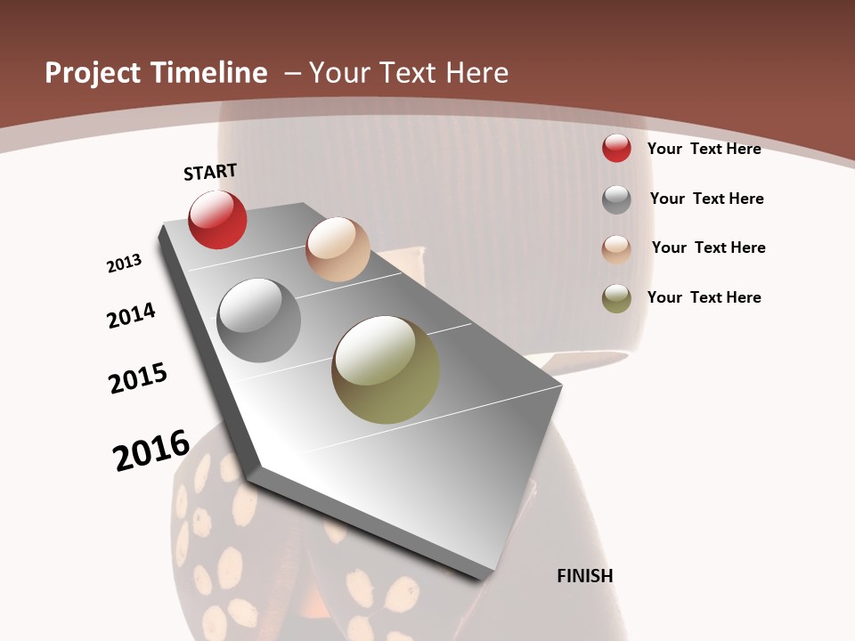 Kokeshi Japanese Doll Isolated On White. PowerPoint Template