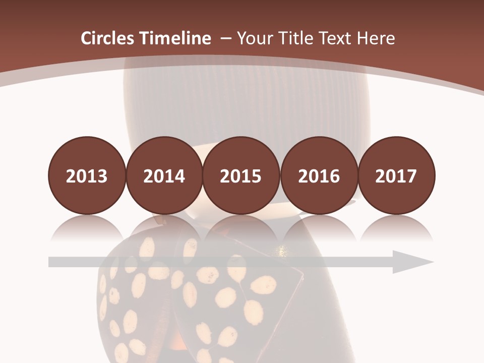 Kokeshi Japanese Doll Isolated On White. PowerPoint Template