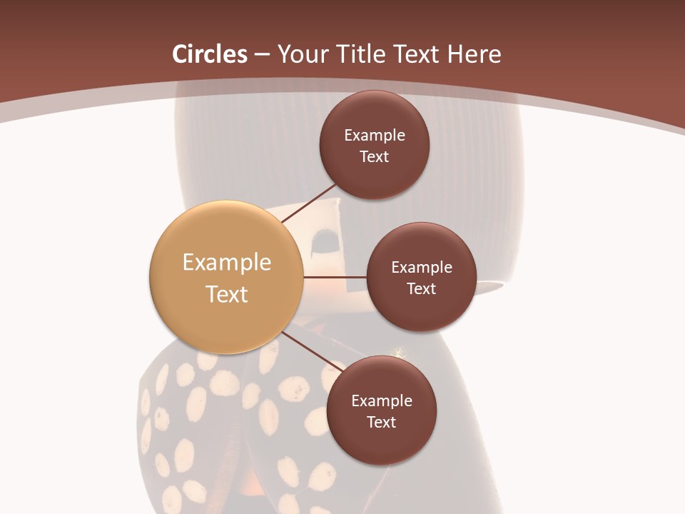 Kokeshi Japanese Doll Isolated On White. PowerPoint Template